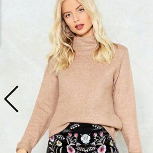 Take Knit Easy High Neck Sweater